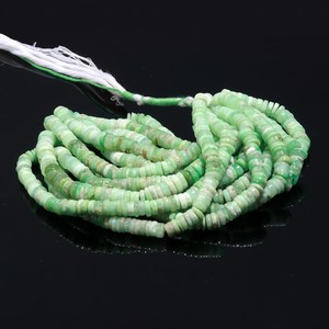 2025 Chrysoprase facettes Heishi entretoise perles naturel vert pierre précieuse Rondelle brin collier Bracelet pour Boutique bijoux - Product Image 4