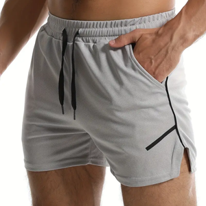 Shorts Hip Hop pour hommes de haute qualité séchage rapide entraînement Streetwear taille élastique impression légère coupe régulière vente chaude plaine - Product Image 1