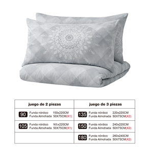 Set Copripiumino con Cerniera in 100% Poliestere, Motivo Geometrico Moderno, con Federe, Morbido e Traspirante per un Sonno Confortevole - Product Image 6