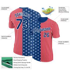 Fabriqué en usine personnaliser Logo USA drapeau unisexe manches courtes t-shirt séchage rapide Poly coton O cou demi manches été imprimé chemise - Product Image 2