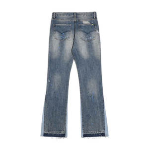 Pocket Style Belt Adjustable Low Waisted <b>Men</b> Baggy Pants Distressed Look Cotton Spandex Made Baggy Look <b>Men</b> Pants - Product Image 2