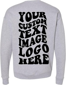 เสื้อกันหนาวคอกลมสำหรับผู้ชายผ้าฝ้าย100% ขนแกะ GSM 300สำหรับฤดูหนาวออกแบบปักได้ตามต้องการ - Product Image 2