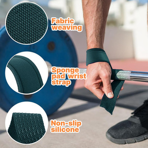 Bandes de maintien antidérapantes pour poignets, protection pour les levées lourdes et les entraînements à haute répétition, rembourrage doux mais offrant un bon maintien. - Product Image 2