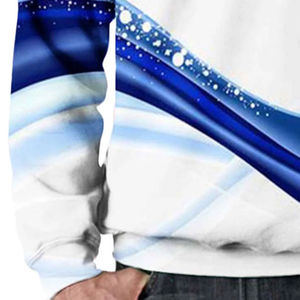 Sudaderas de hombre Casual cuello redondo 3D sublimado impresión personalizada transpirable sudaderas para hombres Custom Basics algodón mezclado - Product Image 6