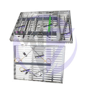 Kit Profesional de Implantes Dentales, 11 Instrumentos Quirúrgicos para Injerto Óseo con Casete de Esterilización Grande, Proveedor de Acero Wenquar - Product Image 6
