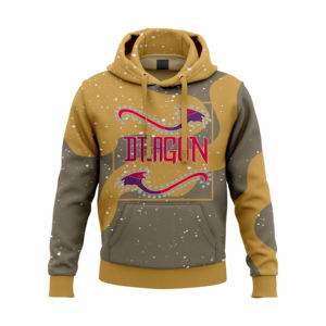 Customizable <b>Men's</b> <b>Hoodie</b> for Winter Oversized Polyester Streetwear Full Print Zipper Design for Sublimation - Product Image 4