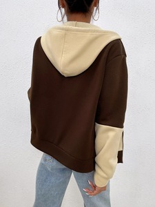 Venta al por mayor de las mujeres de lana de algodón sudaderas con capucha gruesa cálida invierno cremallera Sudadera con capucha Casual manga larga chaqueta de moda - Product Image 2