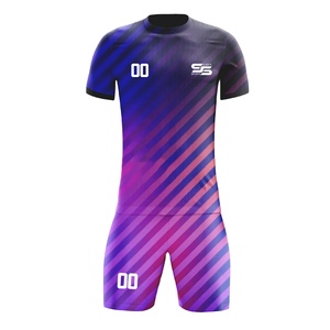 Camisetas de Fútbol Estampadas, Conjunto de Ropa Deportiva de Fútbol Totalmente Sublimada, Uniforme de Fútbol Transpirable de Secado Rápido para Adultos, de Calidad, para Verano - Product Image 1