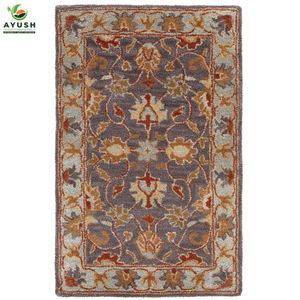 พรมขนสัตว์ทำมือเป็นมิตรกับสิ่งแวดล้อม สำหรับห้องนั่งเล่นและห้องนอน - Product Image 5