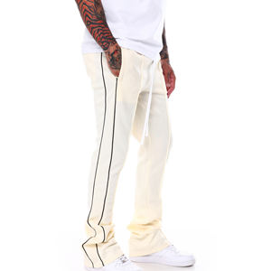 Pantalones apilados de hombre al por mayor de fabricante personalizado, pantalones transpirables de hombre para correr apilados - Product Image 3