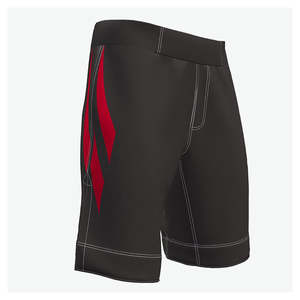 Custom Plain Black Men Fighting Grapple Compression Breathable <b>Quick</b> <b>Dry</b> MMA <b>Shorts</b> - Product Image 2