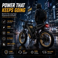 Bicicleta Eléctrica COSWHEEL GT20 PRO 3000W Pico 160Nm, Batería de 48V 40Ah, Autonomía de 233km, Frenos Hidráulicos, Bicicleta Eléctrica Todoterreno para Adultos