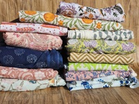 Vente en gros de tissu indien fait main en coton Jaipur Sanganeri tissu imprimé à la main matière première tissu de fabrication de robe