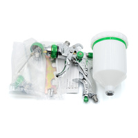 Pistolet de peinture pneumatique haute pression à 4 buses en alliage d'aluminium, alimentation par gravité, capacité du gobelet 600 ml, léger, 1 kg, OEM