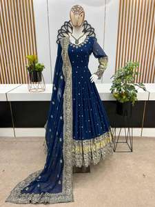New Designer Party Wear Beautiful <b>Fancy</b> Digital Simple Gown with Dupatta High Quality Dresses Premium Fabric Dress - Product Image 3