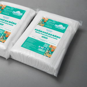 Kawaii 300 feuilles de lingettes sèches écologiques 180x130mm tissu non tissé doux et durable Vietnam fait pour les soins nettoyants personnels - Product Image 5