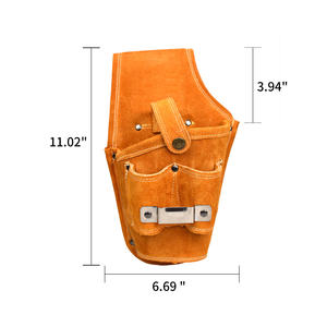 Heavy Duty Leather Waist Holster <b>Tools</b> <b>Set</b> Portable <b>Garden</b> Work <b>Tool</b> Bags Belts OEM Customizable Kit De Herramientas - Product Image 5