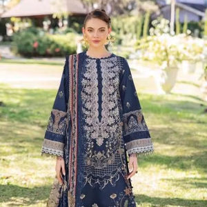 Vente en gros de mousseline de coton Dupatta pour le pakistanais Salwar Kameez pour la fête de mariage Catalogue complet disponible à prix compétitif - Product Image 1