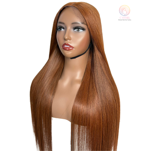 Peluca de Cabello Humano Virgen Remy Vietnamita de Primera Calidad, Liso, con Doble Trama, con Cierre de Encaje HD - Product Image 1