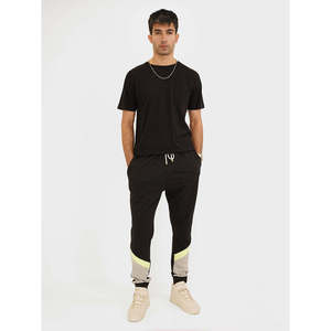 HARUNA 100% Cotton Terry Jogger Pants XL Size <b>Man</b> <b>Trousers</b> Customizable Logo Flare Style Side Stripe <b>Pattern</b> for Winter - Product Image 1