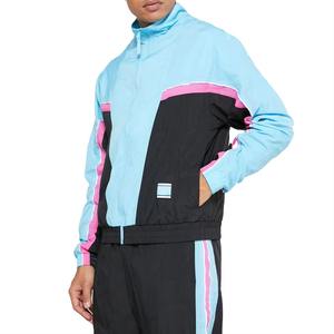Survêtement à blocs de couleurs pour hommes veste et pantalon à fermeture éclair complète ensemble deux pièces vêtements de sport athlétiques pour jogging et gym - Product Image 1