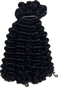 La mejor calidad 100% Virgen cutícula alineada Remy máquina doble trama extensiones de cabello suelta onda profunda vietnamita Color más oscuro solamente - Product Image 6