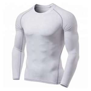 Camiseta de Compresión Ligera de Alta Calidad para Hombre, Último Modelo, Manga Larga, Lisa, para Gimnasio, para Adultos y Jóvenes - Product Image 1