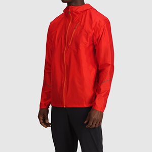 Chaqueta cortavientos impermeable y transpirable para hombre, con capucha y cremallera, para entrenamiento deportivo al aire libre - Product Image 3