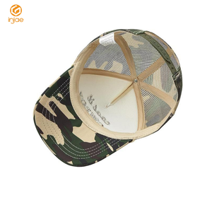 Quantité minimale de commande bas OEM OEM vente en gros personnalisé 5 panneaux Camouflage camionneur chapeaux personnalisé 2D et 3D broderie Logo corde casquette Offre Spéciale hommes casquettes - Product Image 5