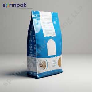 Sprinpak Mylar ถุงใส่อาหารสัตว์เลี้ยงกันความชื้นกล่องซิปแบบเลื่อนซิปด้านล่างทนทานพิมพ์ลายพลาสติก - Product Image 1