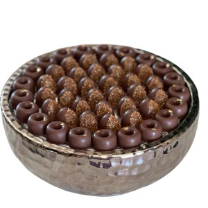 Bol à chocolat décoratif en métal doré de qualité supérieure pour l'affichage de bonbons élégant mariage et décor à la maison bol de service à Dessert en vente - Product Image 4