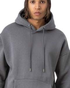Ensemble survêtement molletonné gris moyen pour homme, sweat-shirt à capuche décontracté d'hiver, pantalon de survêtement, streetwear pour homme - Product Image 4