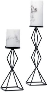 Modern Metal <b>Craft</b> <b>Iron</b> Black Desktop Candlestick Stand Living Room Decoration Candle Holders Simple Fashion Candelabra - Product Image 3