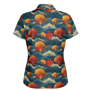 Venta al por mayor de camisetas de golf de secado rápido para Polo para adultos logotipo personalizado impreso tejido de punto de algodón de poliéster en blanco - Product Image 2