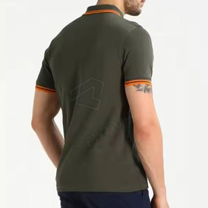 Camiseta de Golf para Hombre de Alta Calidad, Tejido de Punto Sólido, Talla Grande, con Logotipo Personalizado, de Poliéster y Algodón - Product Image 4