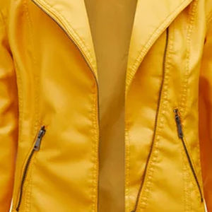 Chaqueta de Motocicleta para Mujer, de Piel de Oveja Genuina, con Lona Impermeable, Resistente al Viento, Transpirable, Reversible, Ecológica, de Poliéster - Product Image 6