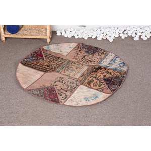 Vintage Classic Wool Patchwork <b>Rug</b> 9x12 <b>Large</b> Area with Plush Pile Height Beige <b>for</b> <b>Living</b> <b>Room</b> Decorations Latex Backed - Product Image 1