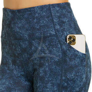 Leggings de sport pour femmes en gros, taille haute, taille élastique, uni, confortable, sans couture, respirant, léger, personnalisable - Product Image 5