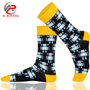 Chaussettes habillées en coton pour hommes de luxe, design personnalisable, coton sportif pour l'été, tricotées, décontractées, logo imprimé - Product Image 6