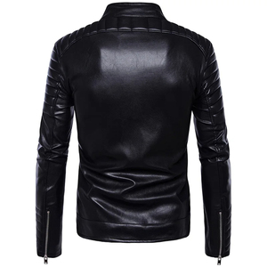 OEM venta al por mayor logotipo personalizado Transferencia de Calor diseño chaqueta de cuero de la mejor calidad personalizado invierno casual moda chaquetas de cuero - Product Image 2