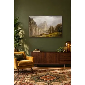 Fida Albert Bierstadt Yosemite Merced River Impression sur toile - Product Image 4