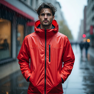 Multi Panel Waterproof <b>Camping</b> Jackets Men Customize Rain Wind Breaker Coat Boys Streetwear Hoodie Rain Jacket Men's - Product Image 5