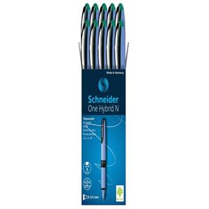 Schneider una punta ibrida N ago 0.5 penna Rollerball verde