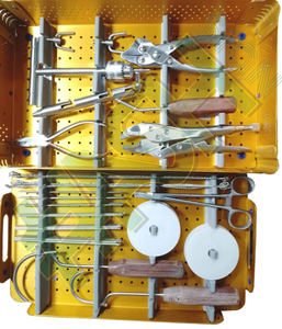 Ensemble d'instruments K-Wire avec boîte en aluminium, instruments Kirshner et K-Wire en acier et métal, ensemble d'implants K-Wire et de fils Kirshner - Product Image 4