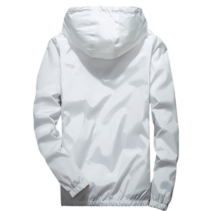 Matériau respirant fabriqué couleur unie hommes sweats à capuche zippés taille confortable fabrication de vêtements 100% coton épais polaire pour hommes - Product Image 2