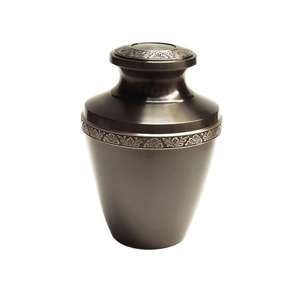 Urna de cremación de aluminio de estilo europeo hecha a mano, urna de entierro de recuerdo de cenizas funerarias ecológicas para adultos, suministros conmemorativos - Product Image 4