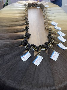 Vente de gros extensions de cheveux vietnamiens Remy noués à la main haute qualité cheveux du Vietnam naturels droits toutes couleurs Vietnam Factory - Product Image 4