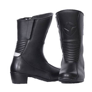 Women PVC <b>Waterproof</b> Square <b>Toe</b> Motorcycle <b>Boots</b> for Racing Winter Use - Product Image 1