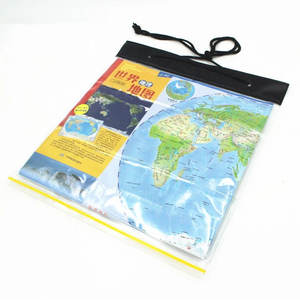 Pochette de carte étanche en PVC transparent pour la randonnée en plein air, avec fermeture à glissière et poignée en cordon - Product Image 4