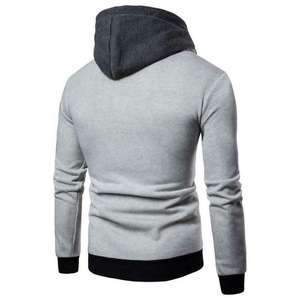 Sweat à capuche personnalisé pour hommes Sweatshirt à capuche en coton surdimensionné épais avec fermeture éclair Tops à capuche grande taille OEM - Product Image 2
